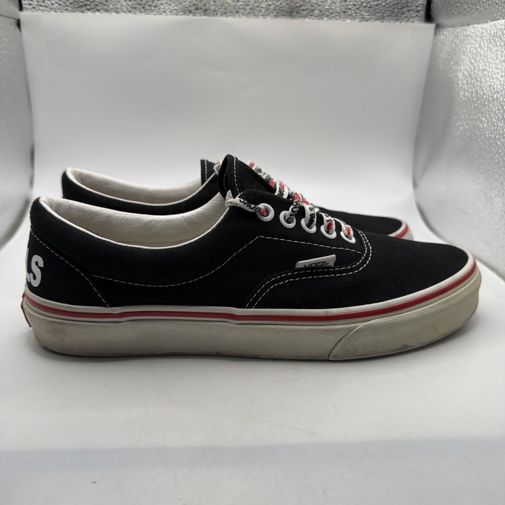 Vans Era I Heart Black White And Red Size US Men 7.5, Women's 9. Preowned